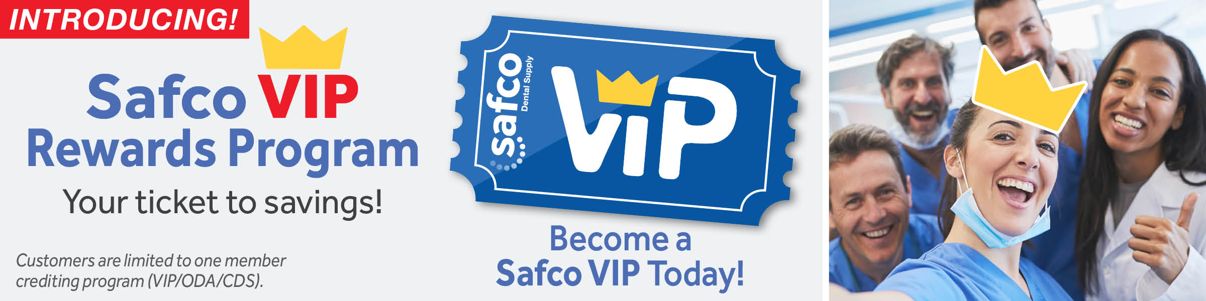 Safco Loyality VIP Program Header Image